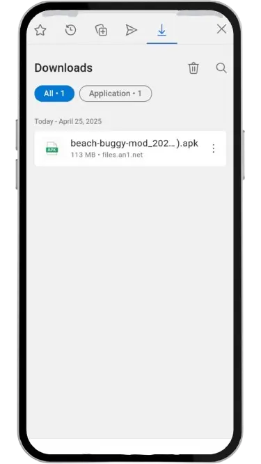 Beach Buggy MOD APK: Unlimited Money 22 Step 3 App being downloaded
