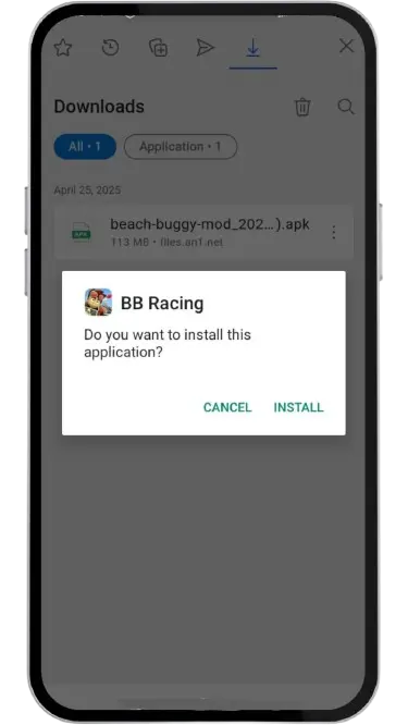 Beach Buggy MOD APK: Unlimited Money 24 Step 4 App Installation menu
